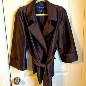 Brown shimmery evening jacket